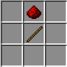 How to craft a  redstone torch